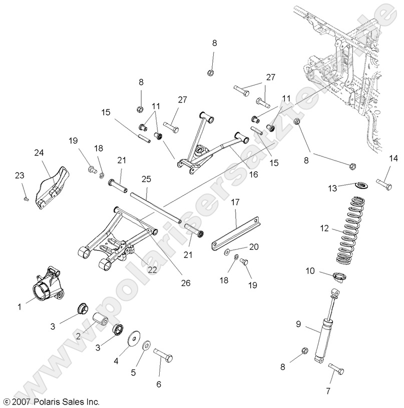 SUSPENSION, REAR SUSPENSION, REAR
