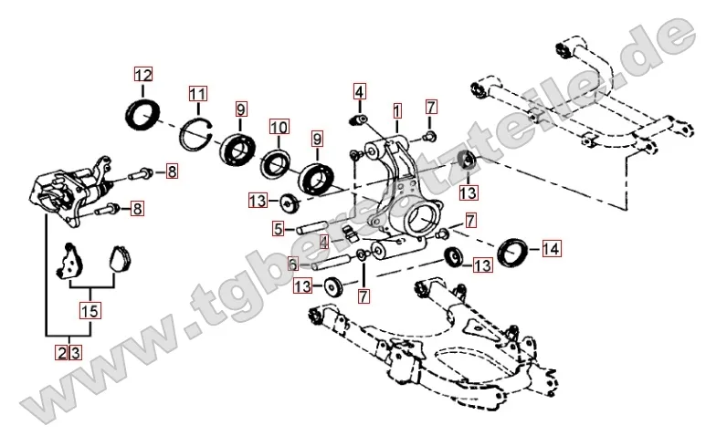 Hinterradachse Hinterradachse