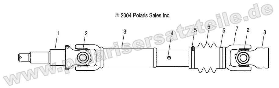 MID DRIVE SHAFT 6X6 MID DRIVE SHAFT 6X6