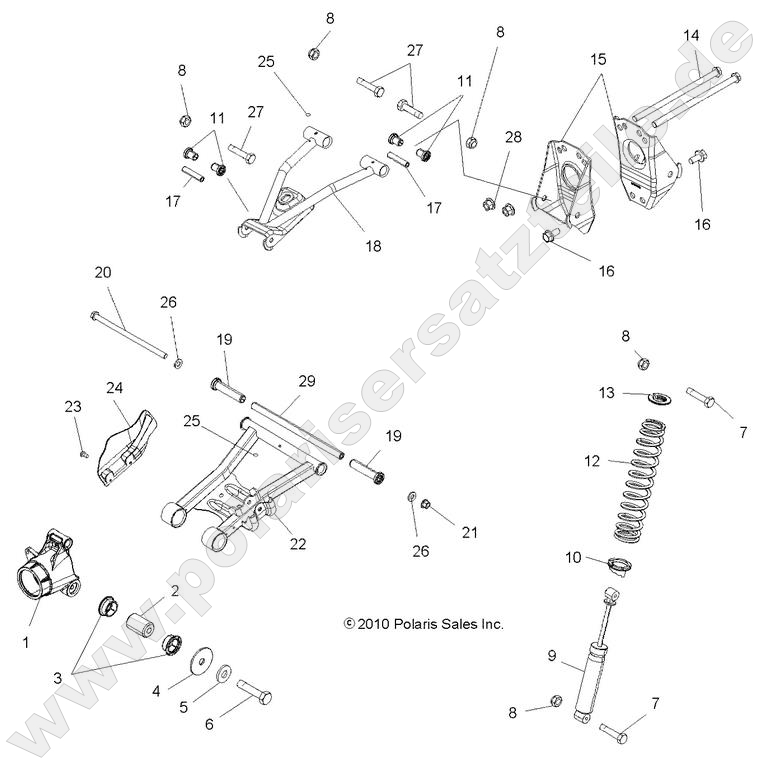 SUSPENSION, REAR SUSPENSION, REAR
