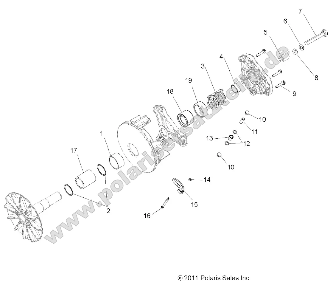 Drive Train, Primary Clutch Drive Train, Primary Clutch