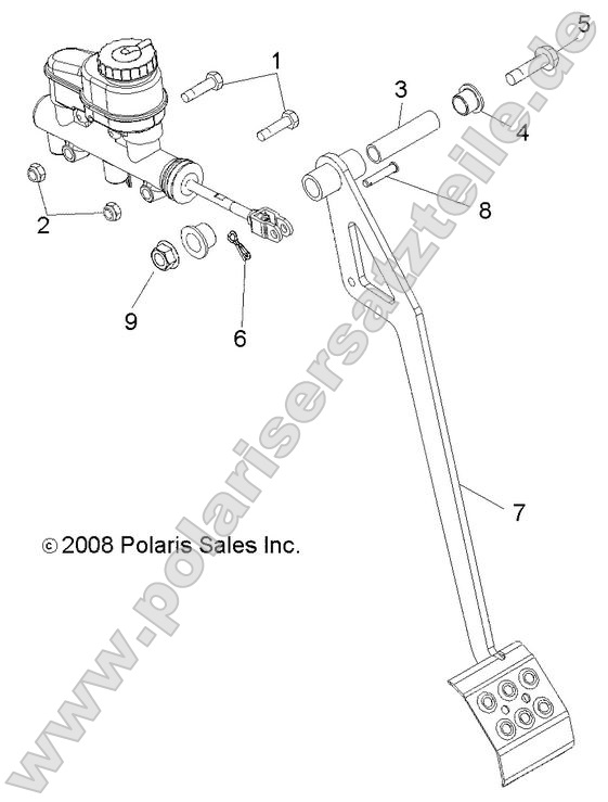 Brakes, Pedal and Master Cylinder Mounting