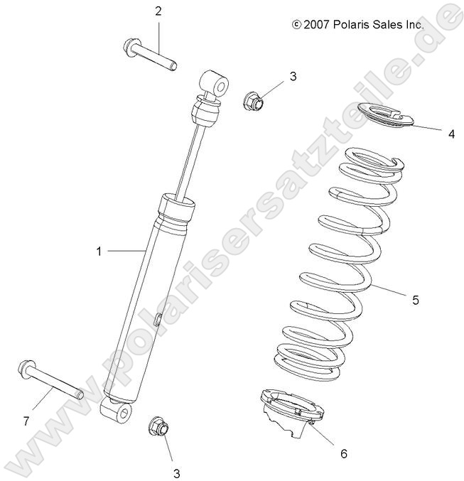 SUSPENSION, SHOCK, REAR