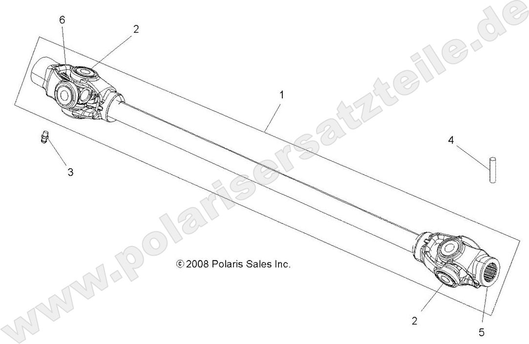 DRIVE TRAIN, PROP SHAFT, FRONT