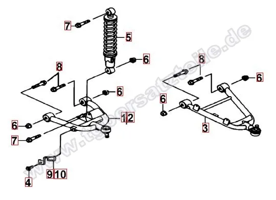 Federbein vorne Federbein vorne