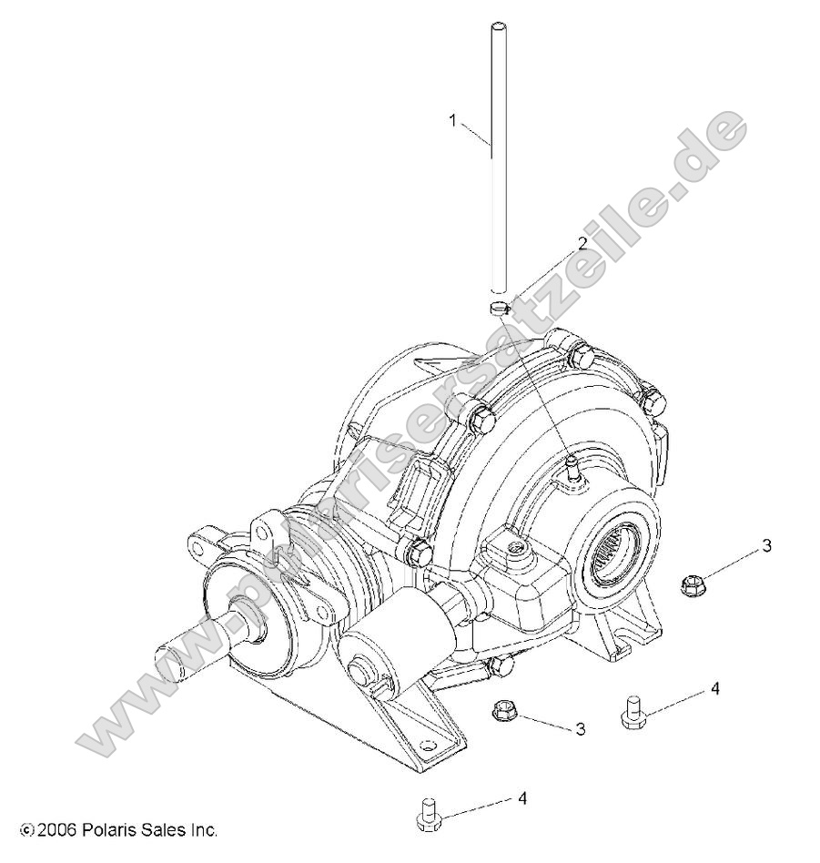 Drive Train, Rear Gearcase Mounting Drive Train, Rear Gearcase Mounting