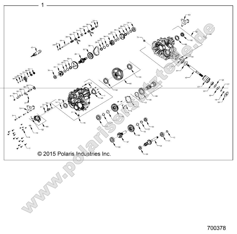 Drive Train, Main Gearcase Internals (700368) Drive Train, Main Gearcase Internals (700368)