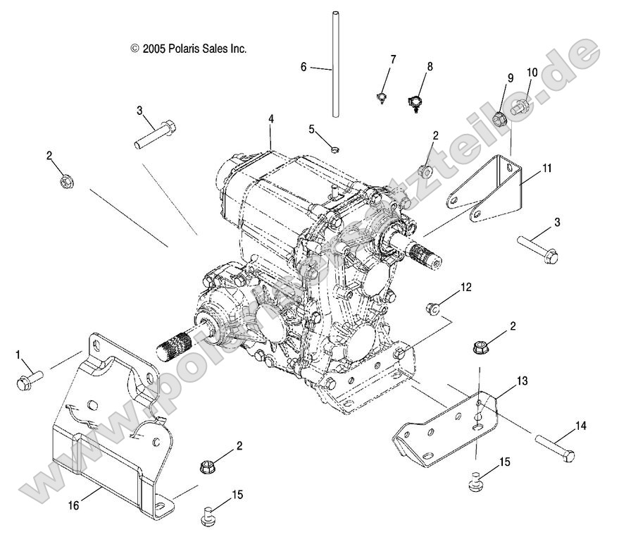 Drive Train, Main Gearcase Mounting