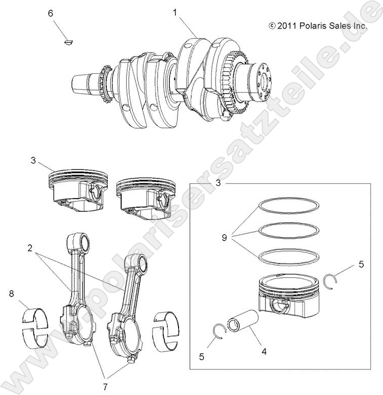 ENGINE, CRANKSHAFT and PISTON ENGINE, CRANKSHAFT and PISTON