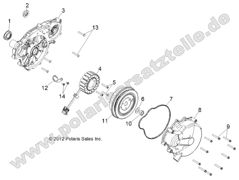 Engine, Stator and Flywheel