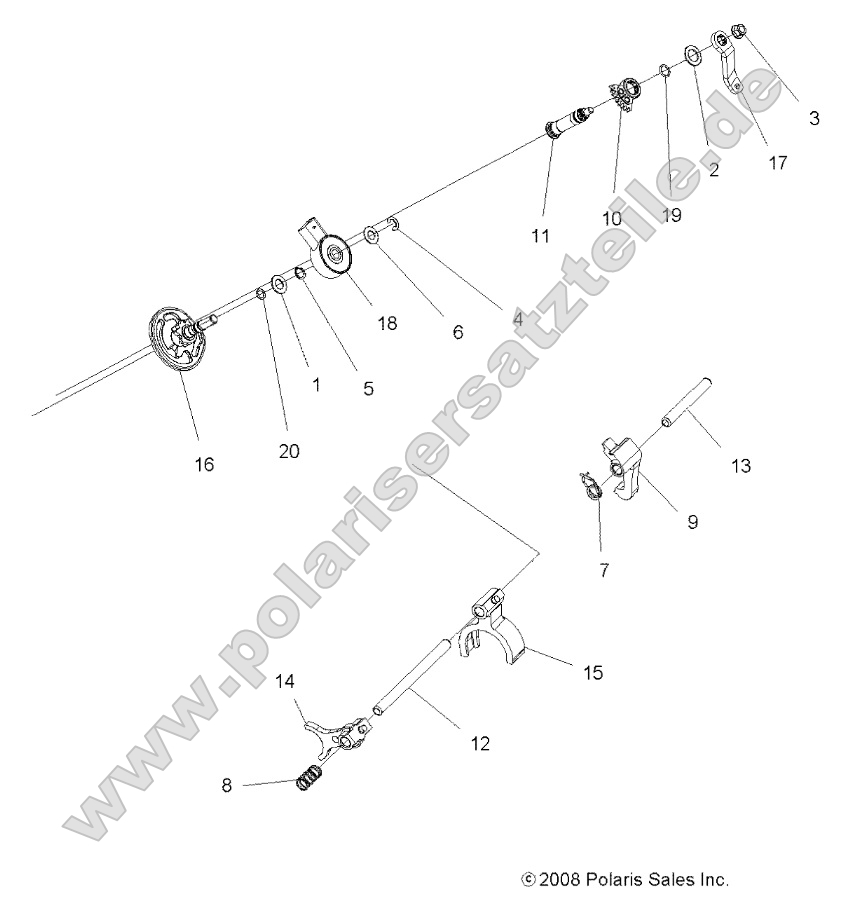 Drive Train, Main Gearcase Shift Forks