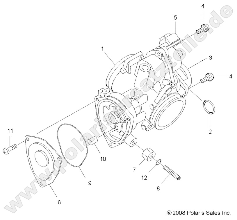 ENGINE, THROTTLE BODY ENGINE, THROTTLE BODY