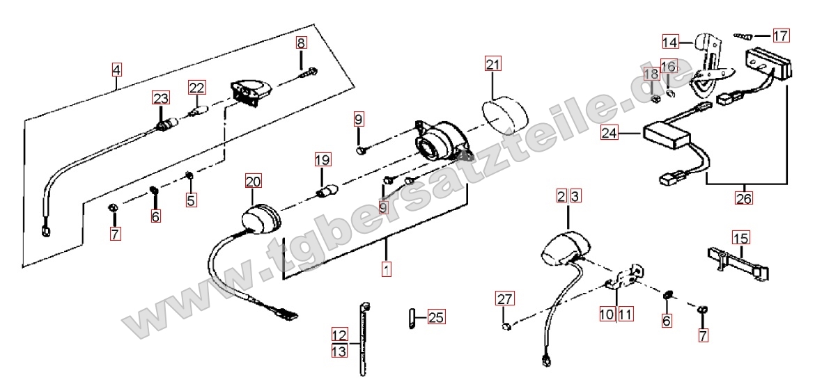 Rücklicht - Blinker hinten