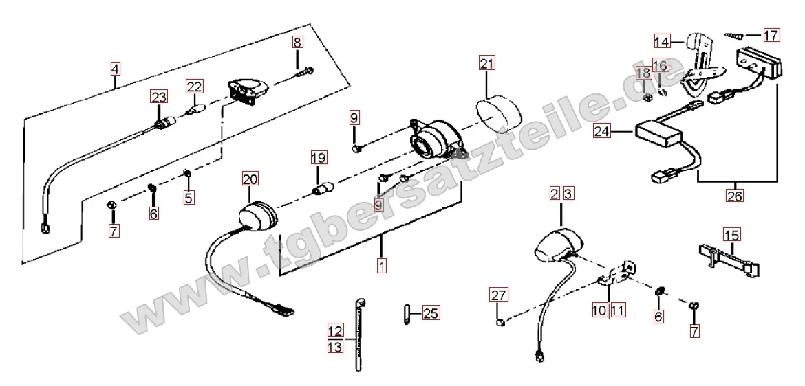 Rücklicht - Blinker hinten