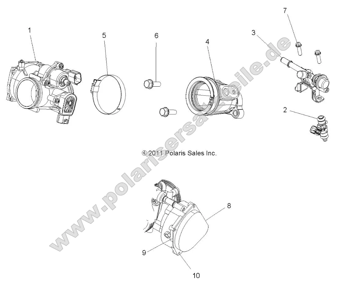 Engine, Throttle Body and Fuel Rail Engine, Throttle Body and Fuel Rail