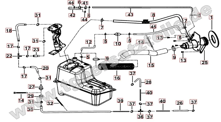 Benzintank - Benzinpumpe