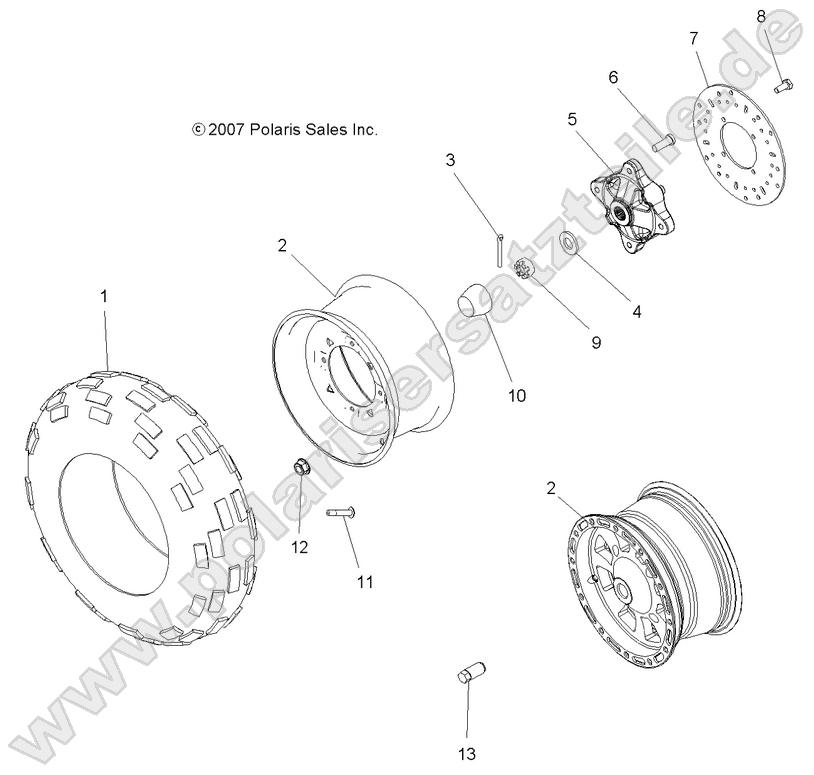 WHEEL, FRONT WHEEL, FRONT