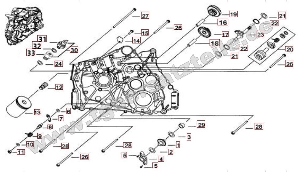 Motorgehäuse links 1