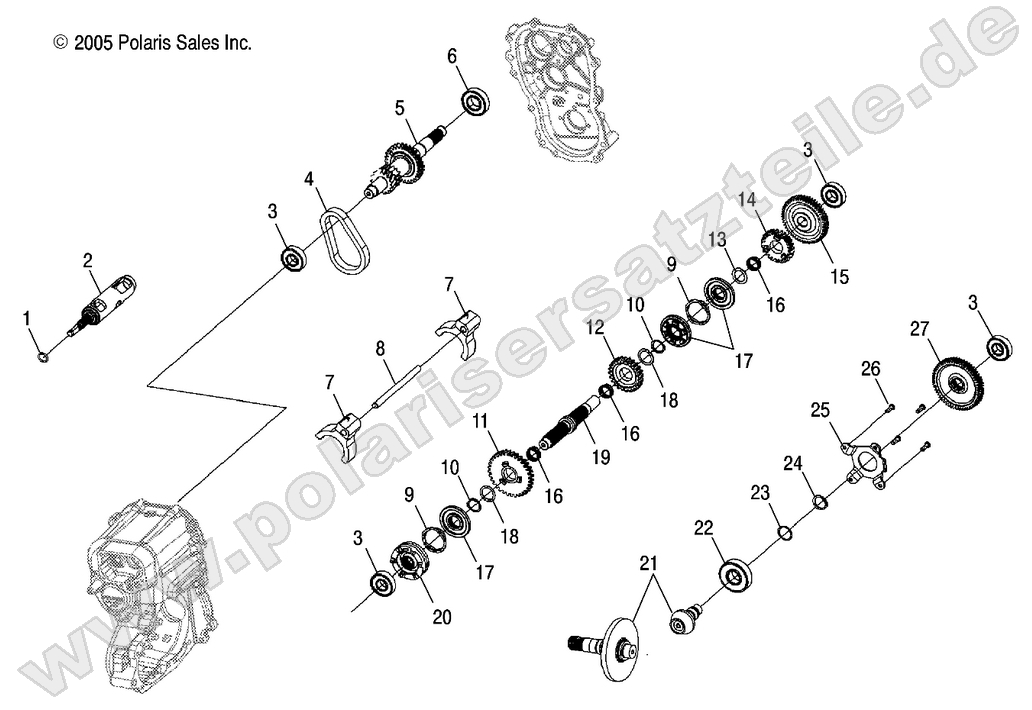 GEARCASE, INTERNAL GEARCASE, INTERNAL