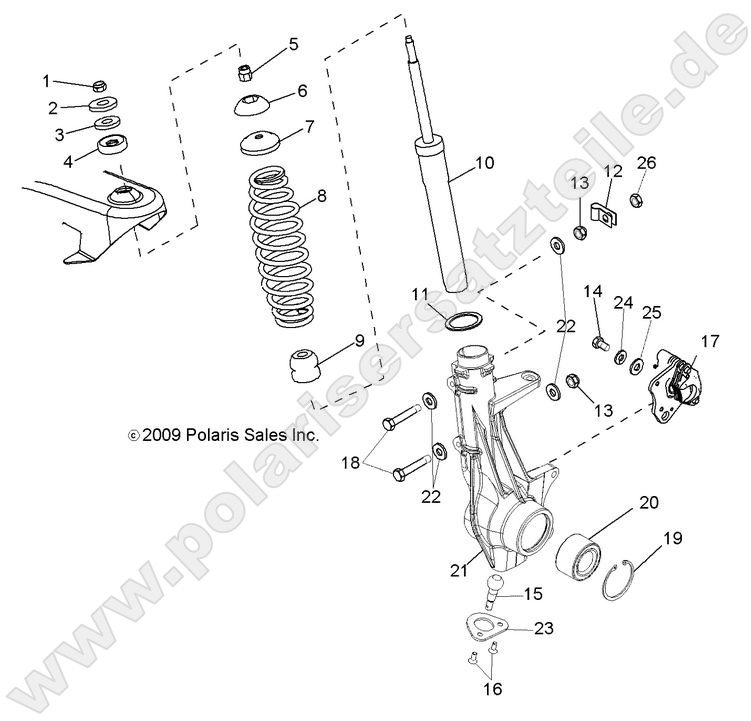 SUSPENSION, FRONT STRUT