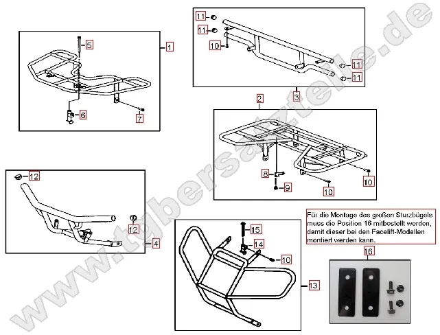 Gepäckträger vo. und hi. Gepäckträger vo. und hi.