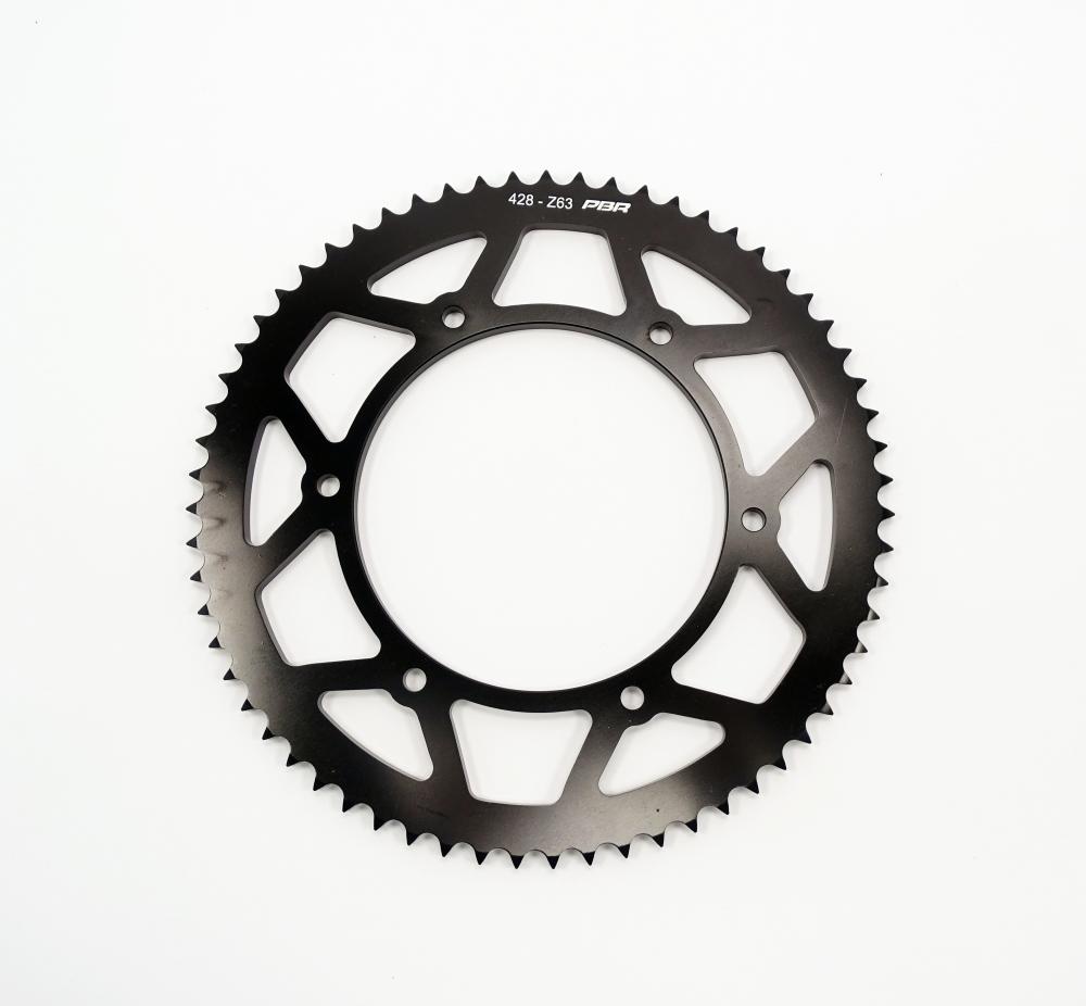 Fantic Original Kettenrad Aluminium schwarz hinten - 428 - 63