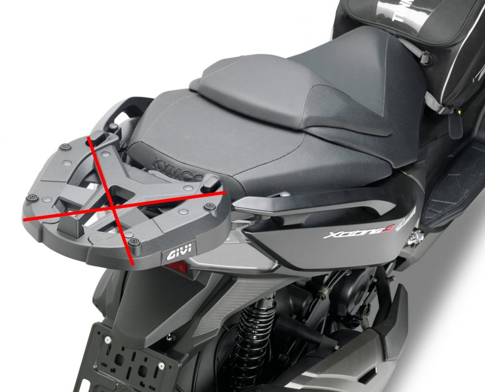 Givi Topcaseträger für Monokey und Monolock Koffer - Kymco Xciting S 400 I 2018-22