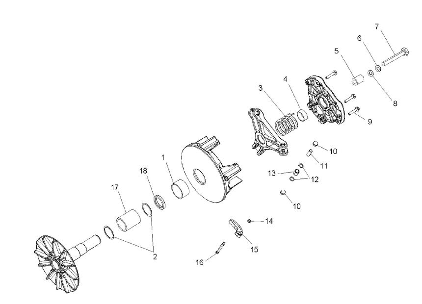 DRIVE TRAIN, PRIMARY CLUTCH