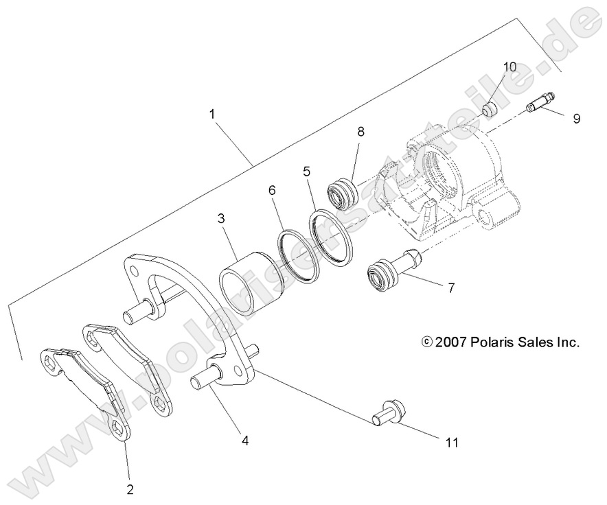 BRAKES, REAR CALIPER BRAKES, REAR CALIPER
