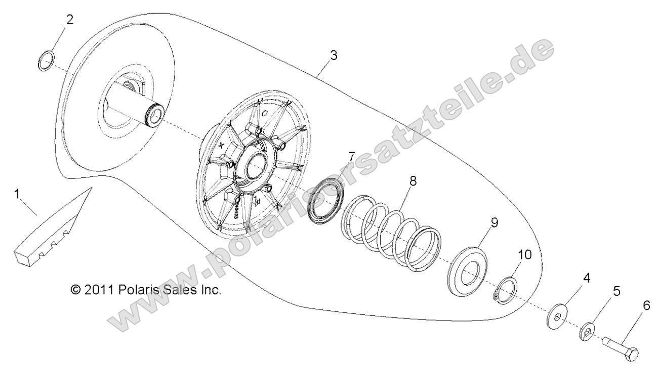 Drive Train, Secondary Clutch