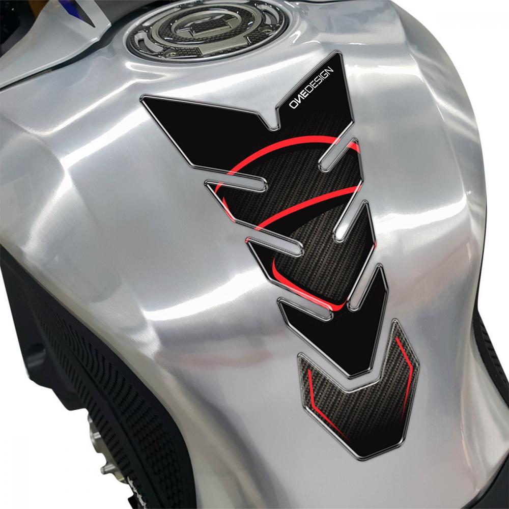 OneDesign Tankpad Black Edition "schwarz-rot" Design - Universal