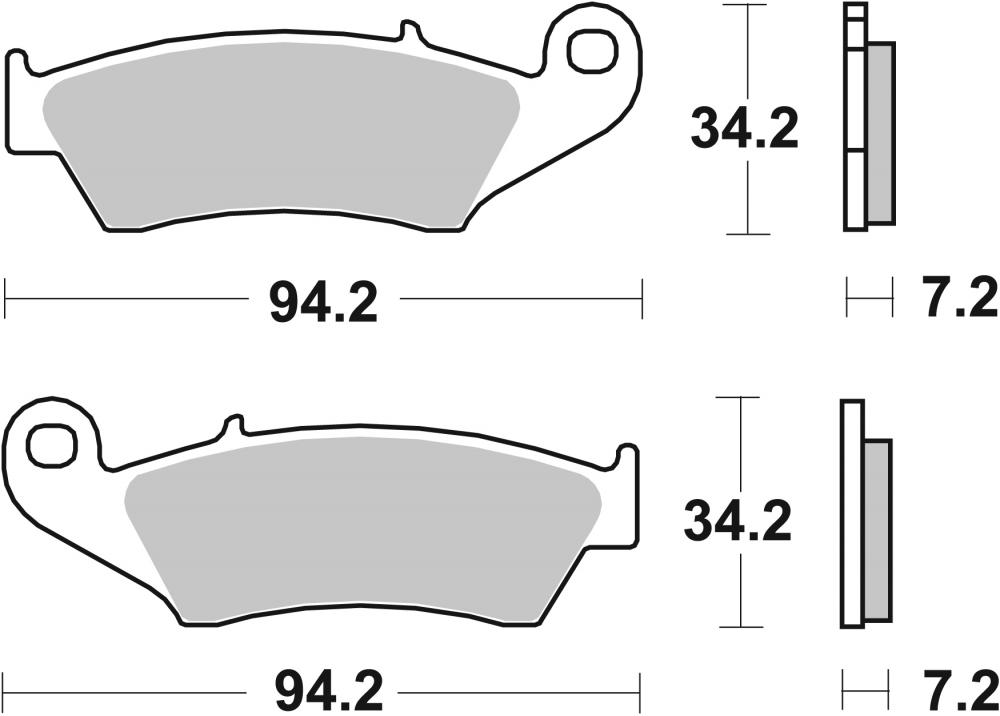 SBS Bremsbeläge Offroad & ATV Racing Sintermetall - 694RSI