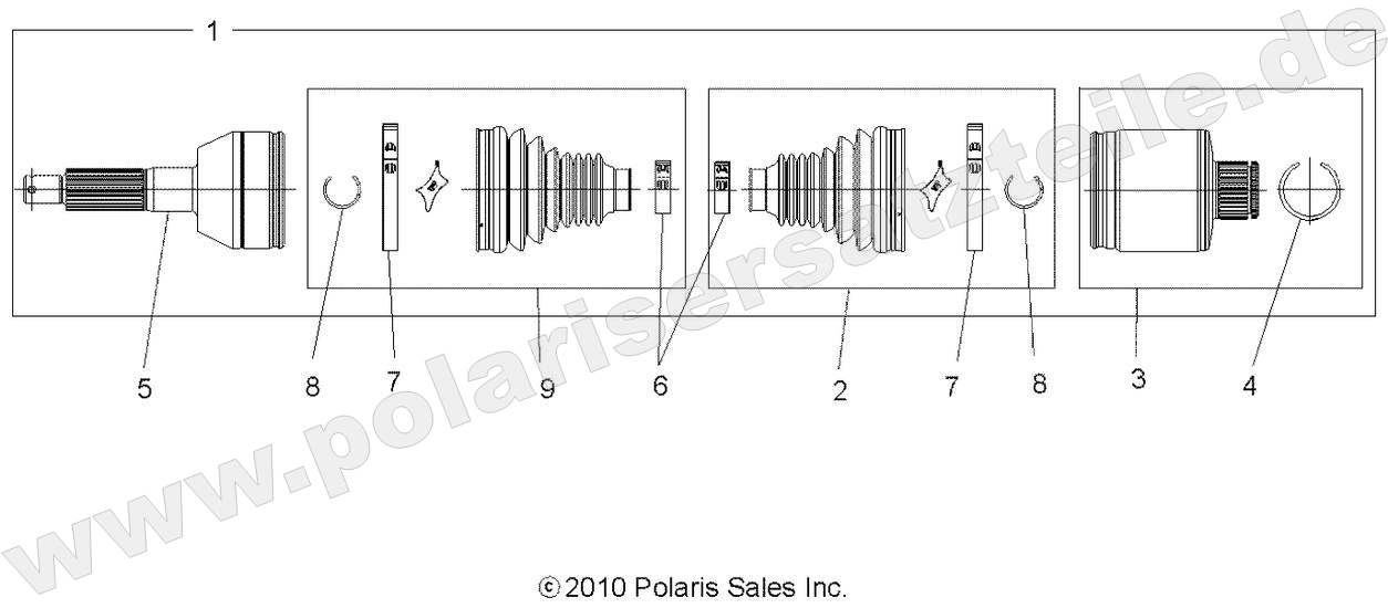 DRIVE TRAIN, REAR DRIVE SHAFT