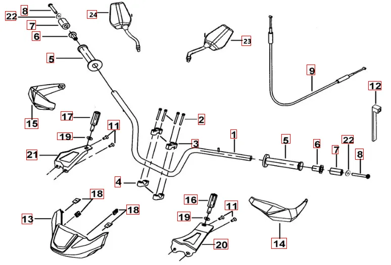 Lenker-Spiegel Lenker-Spiegel