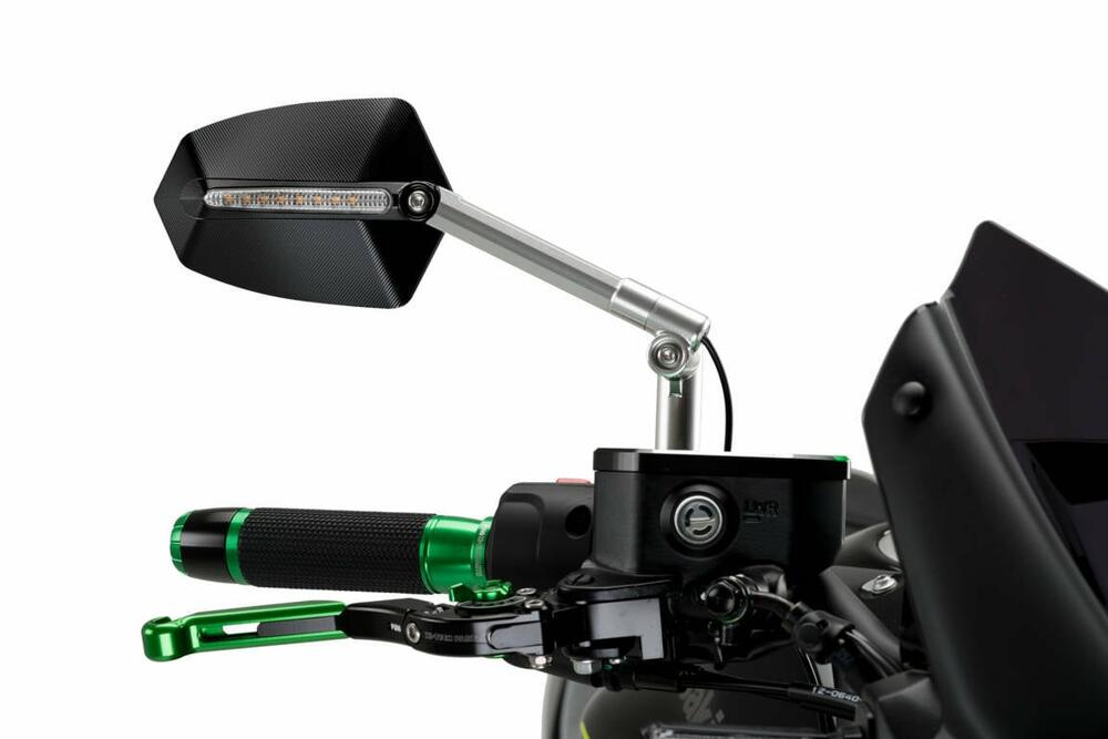 PUIG SPIEGEL MOD. GTI HOMOLOG. RECHTS C/ALU-SCHWARZ - 015DN