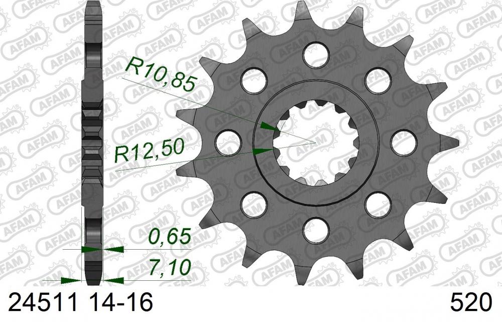 AFAM Racing Ritzel / Kettenrad vorne - 520 - 24511