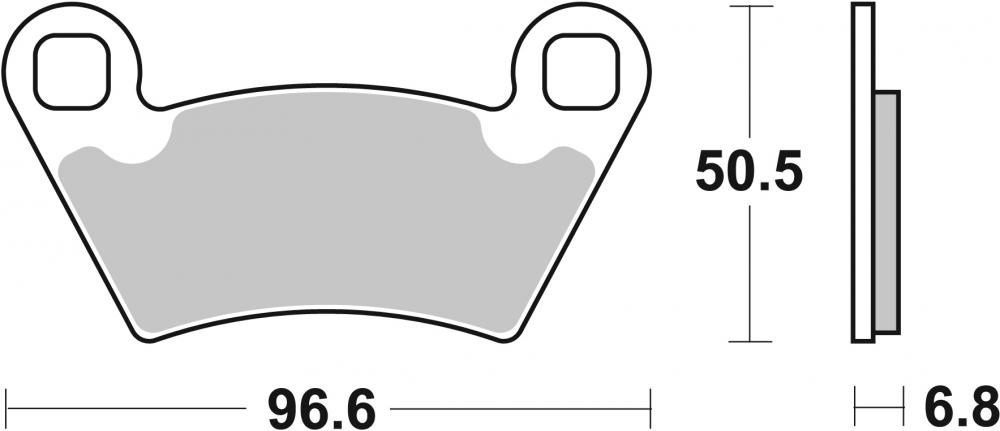 SBS Bremsbeläge Offroad & ATV Sintermetall - 800SI