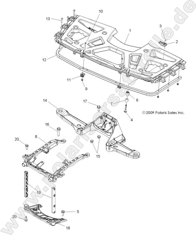 BODY, FRONT RACK and SUPPORTS