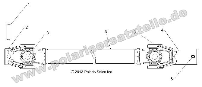 Drive Train, Front Prop Shaft Drive Train, Front Prop Shaft