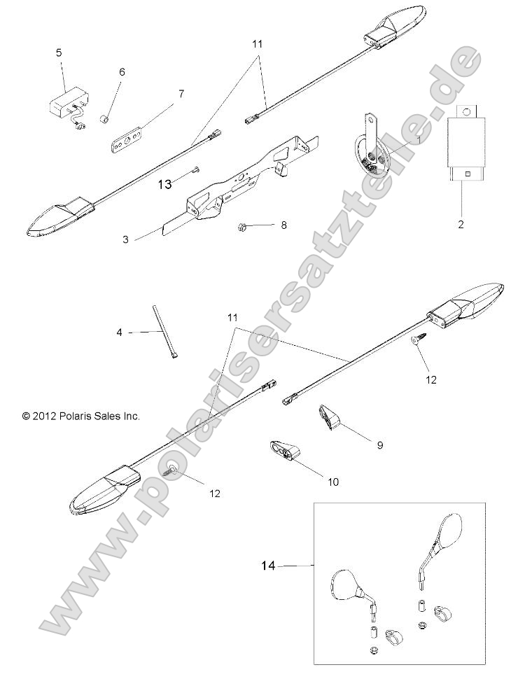Electrical, Turn Signals, LP Bracket, Mirrors and Horn Electrical, Turn Signals, LP Bracket, Mirrors and Horn