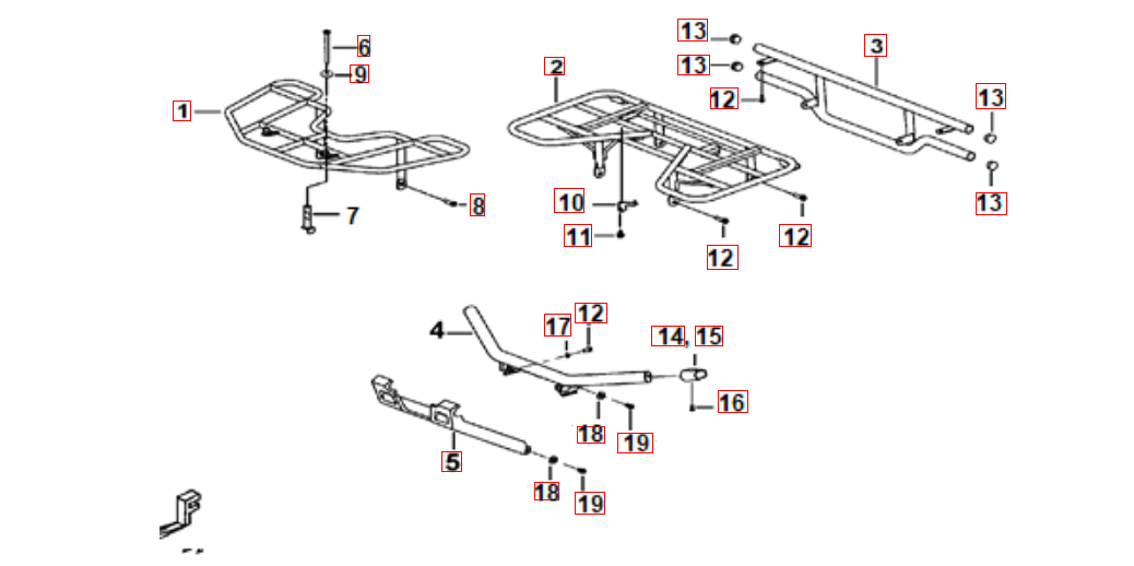 Gepäckträger vo. und hi.