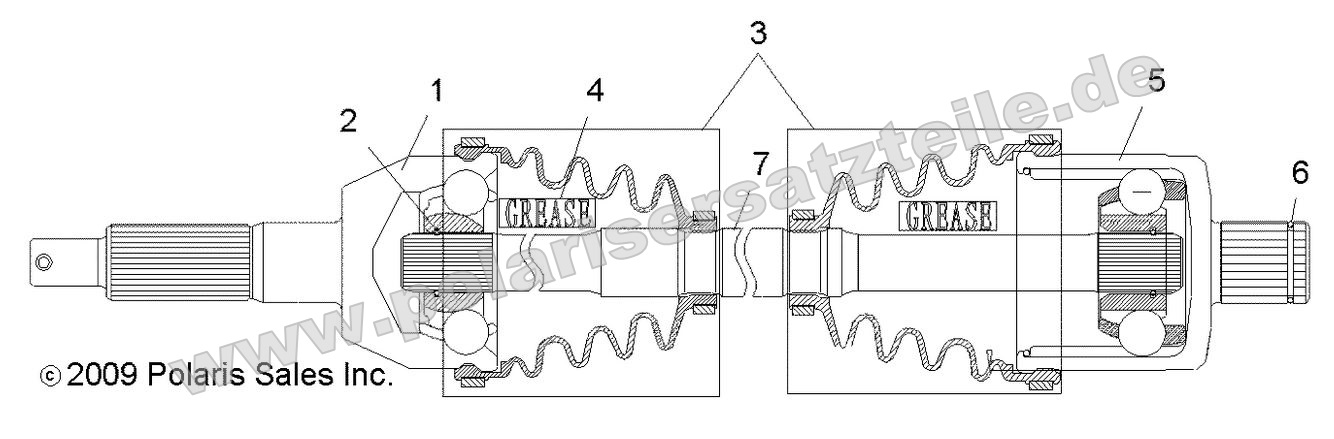 Drive Train, Rear Drive Shaft