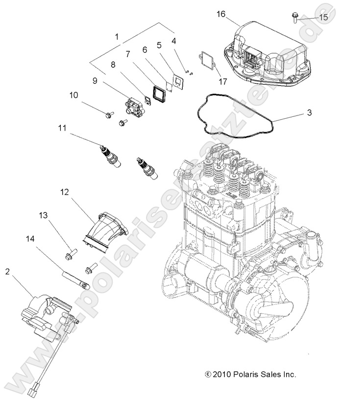 ENGINE, THROTTLE BODY MOUNTING