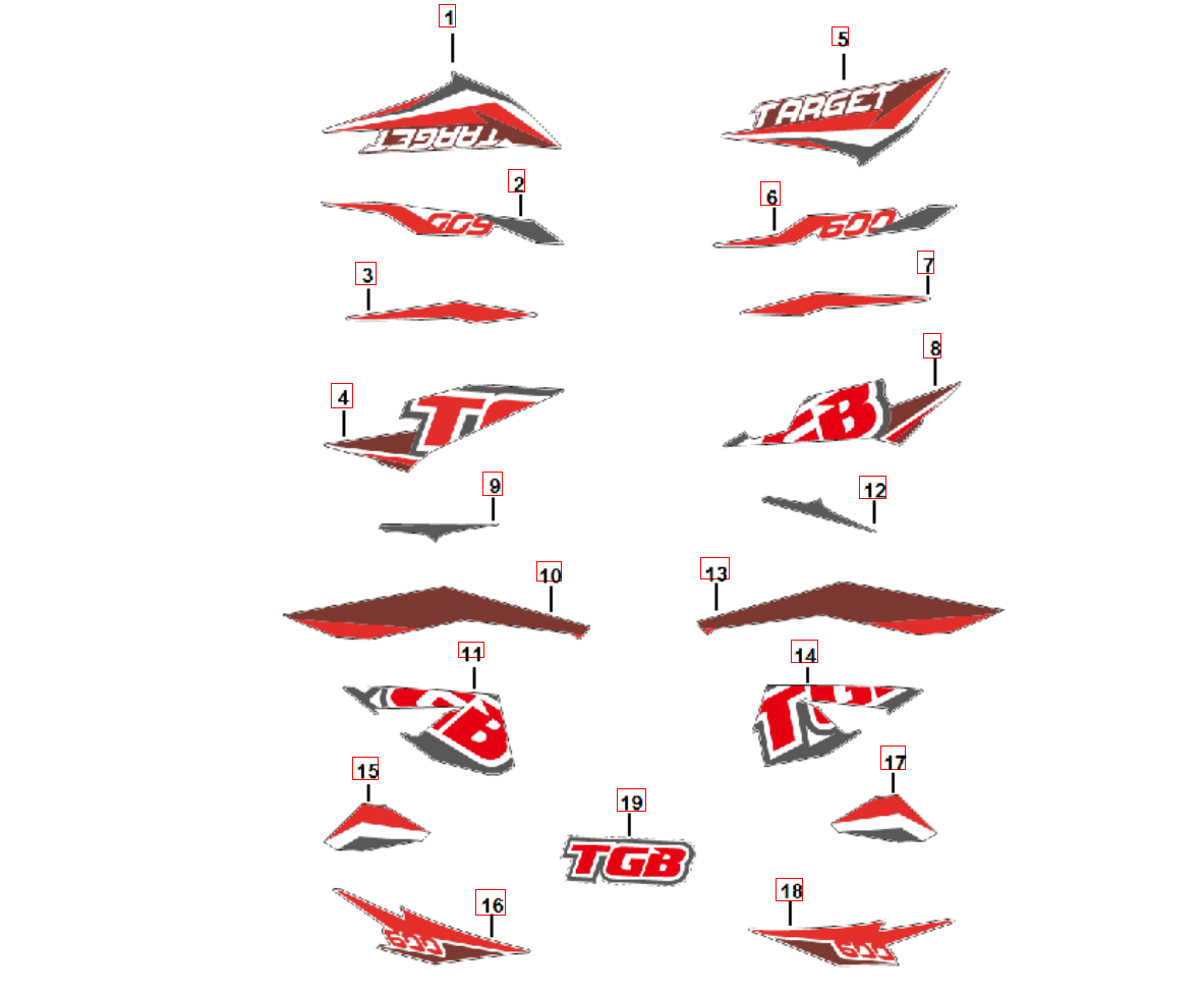 Aufkleber II für Fahrzeug perlweiß-matallic