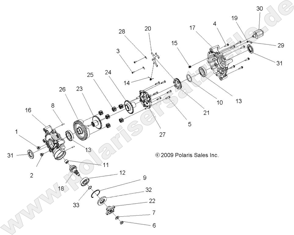 DRIVE TRAIN, REAR DIFFERENTIAL INTERNALS