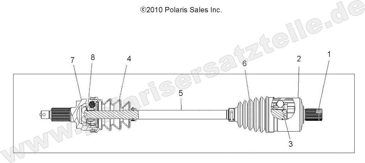 DRIVE TRAIN, DRIVE SHAFT, FRONT DRIVE TRAIN, DRIVE SHAFT, FRONT