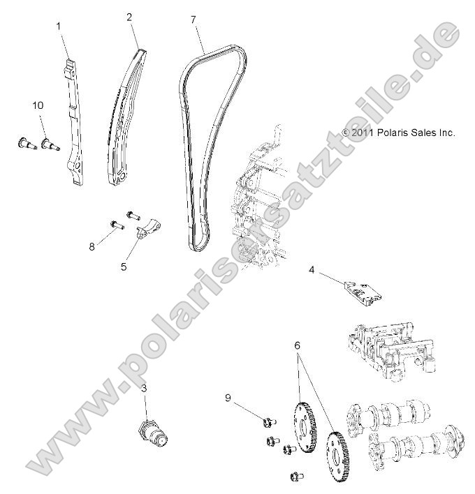Engine, Cam Chain and Sprocket Engine, Cam Chain and Sprocket