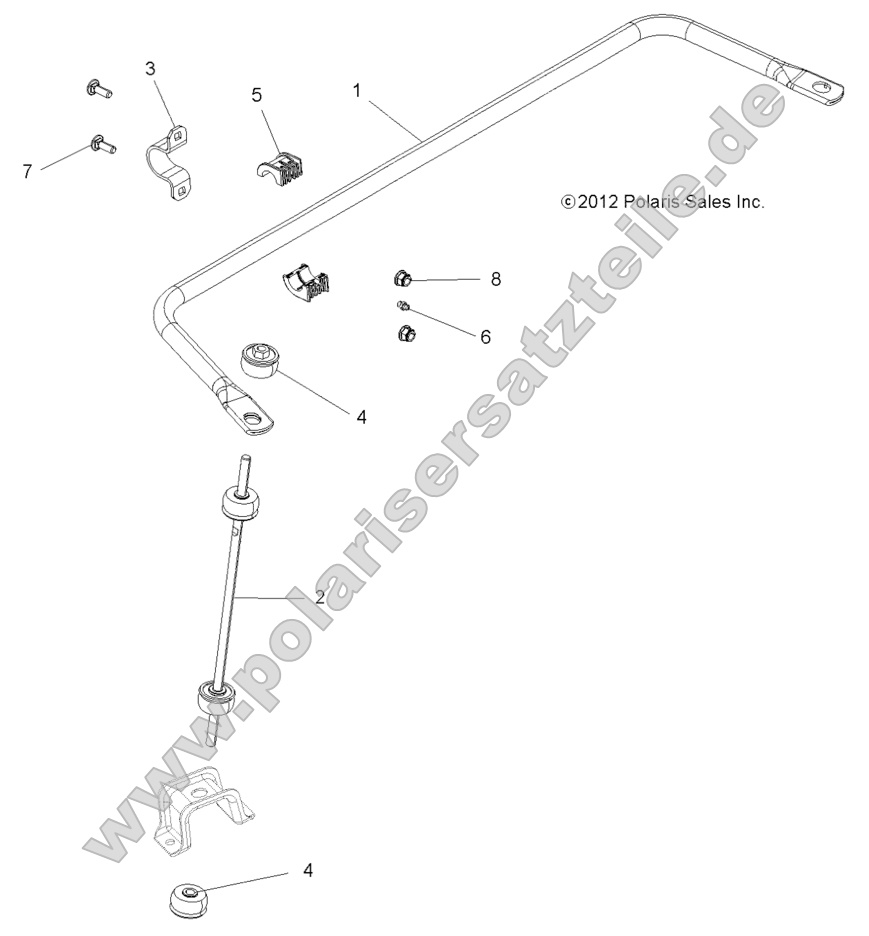 Suspension, Torsion Bar, Rear