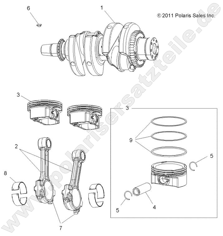 ENGINE, CRANKSHAFT and PISTON