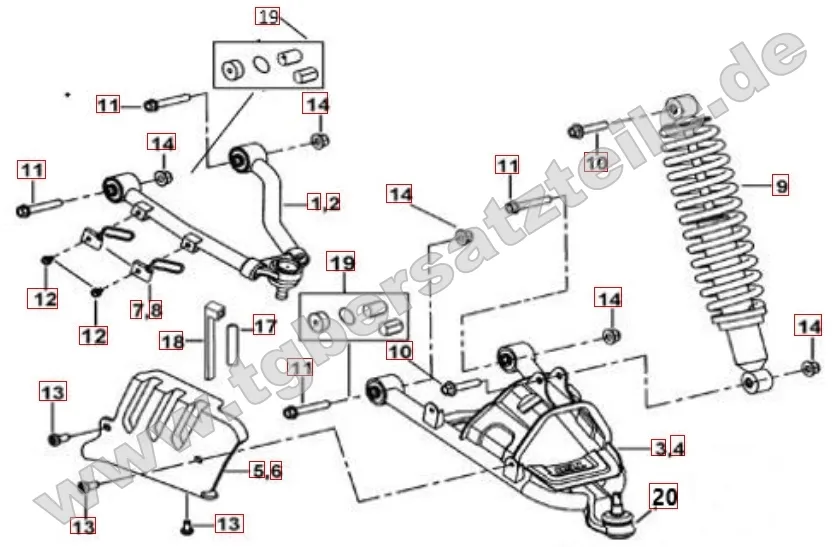 Federbein vorne Federbein vorne